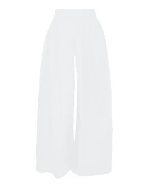 Lila Wide Leg Pant in White