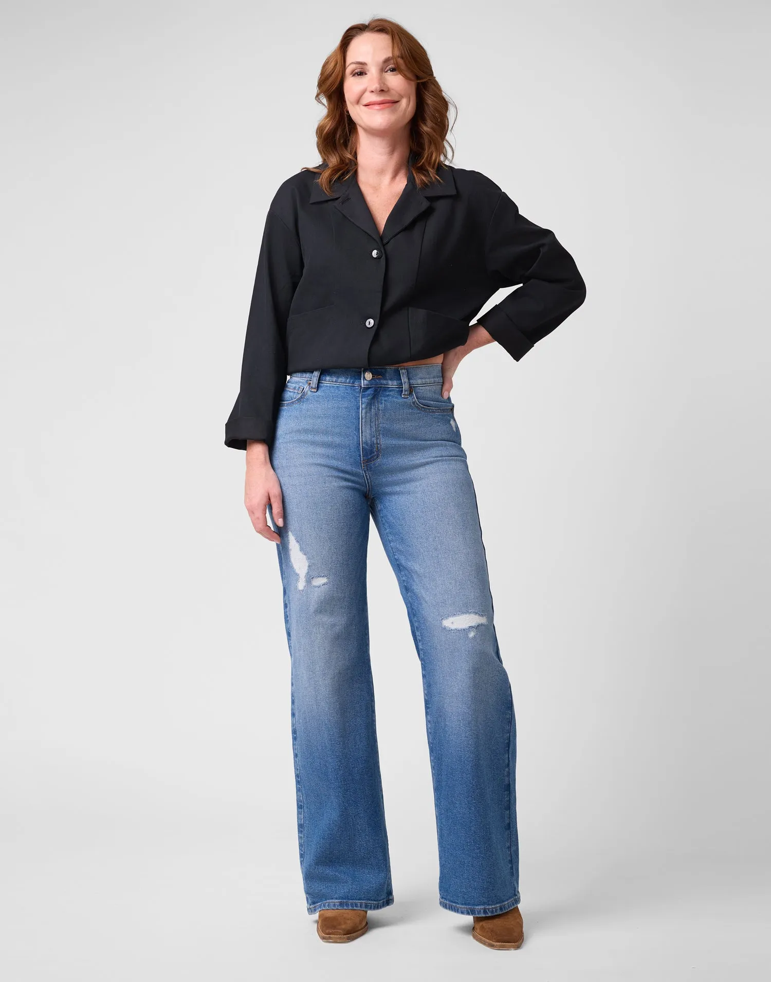 LILY WIDE LEG JEANS / NEW YORK