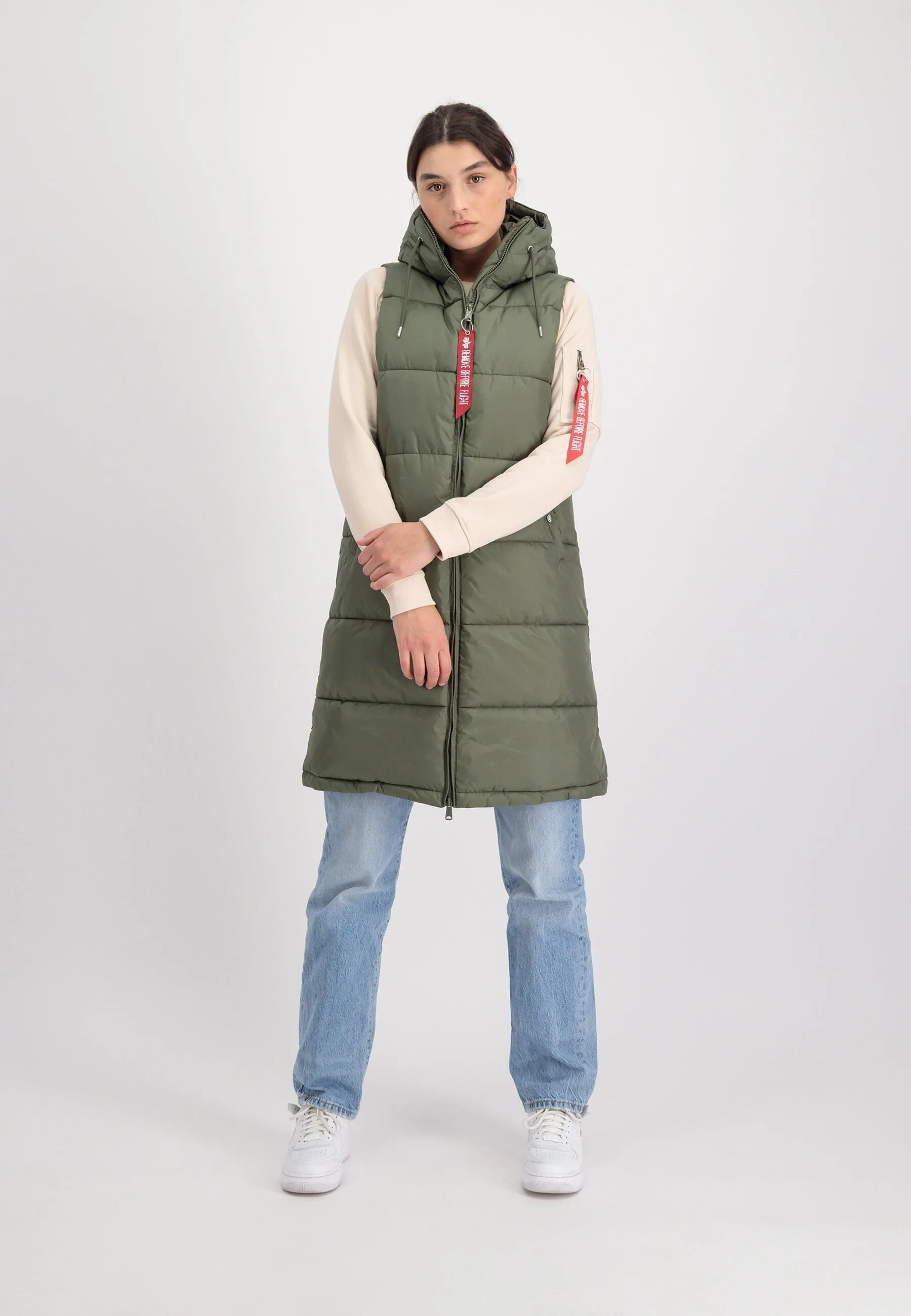 LONG PUFFER VEST W