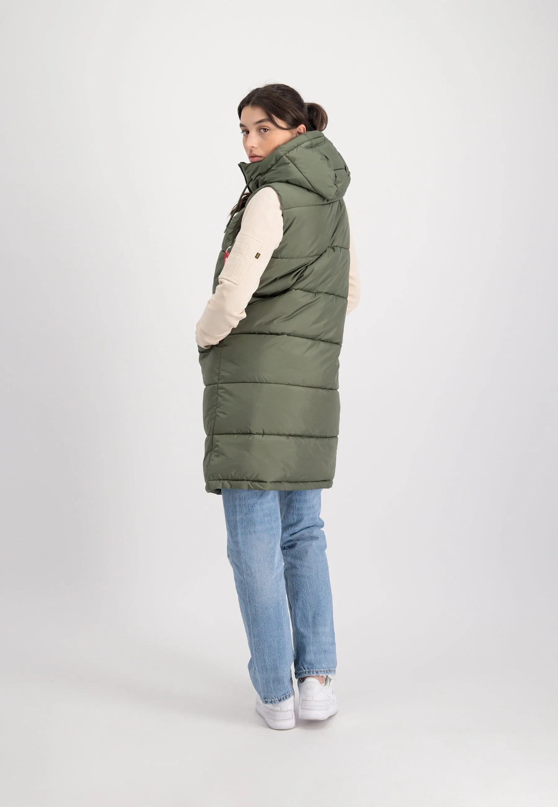 LONG PUFFER VEST W