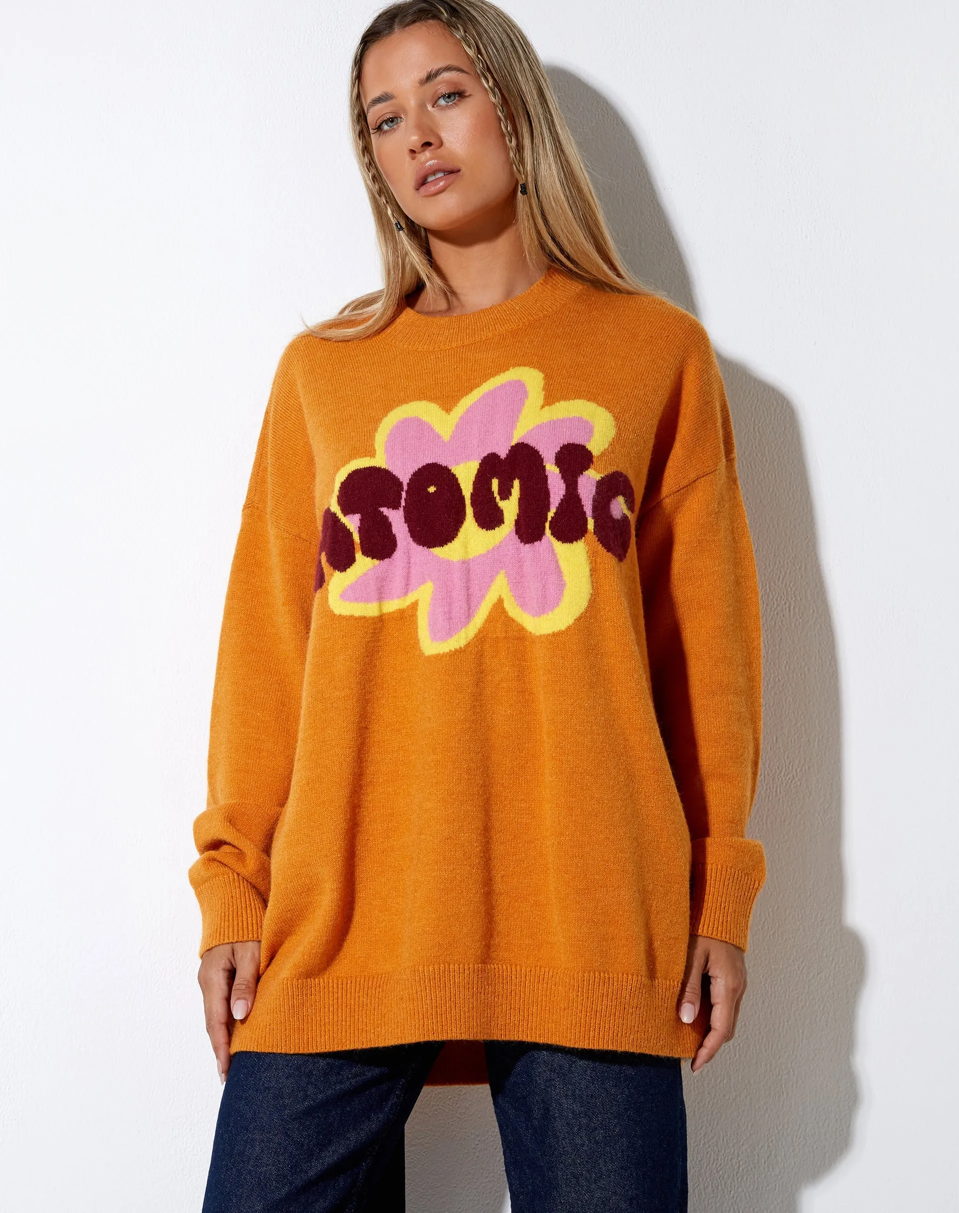 Lulees Jumper in Orange Atomic