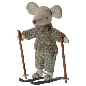 Maileg - Winter mouse with ski set - big brother