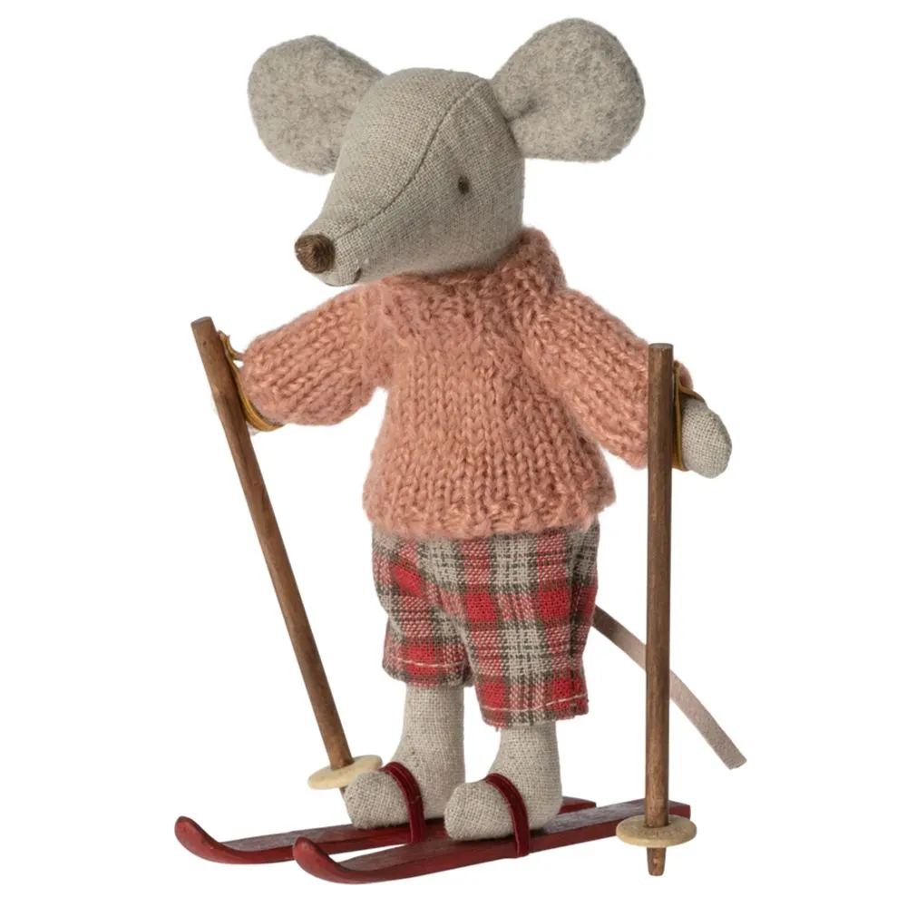 Maileg - Winter mouse with ski set - big sister