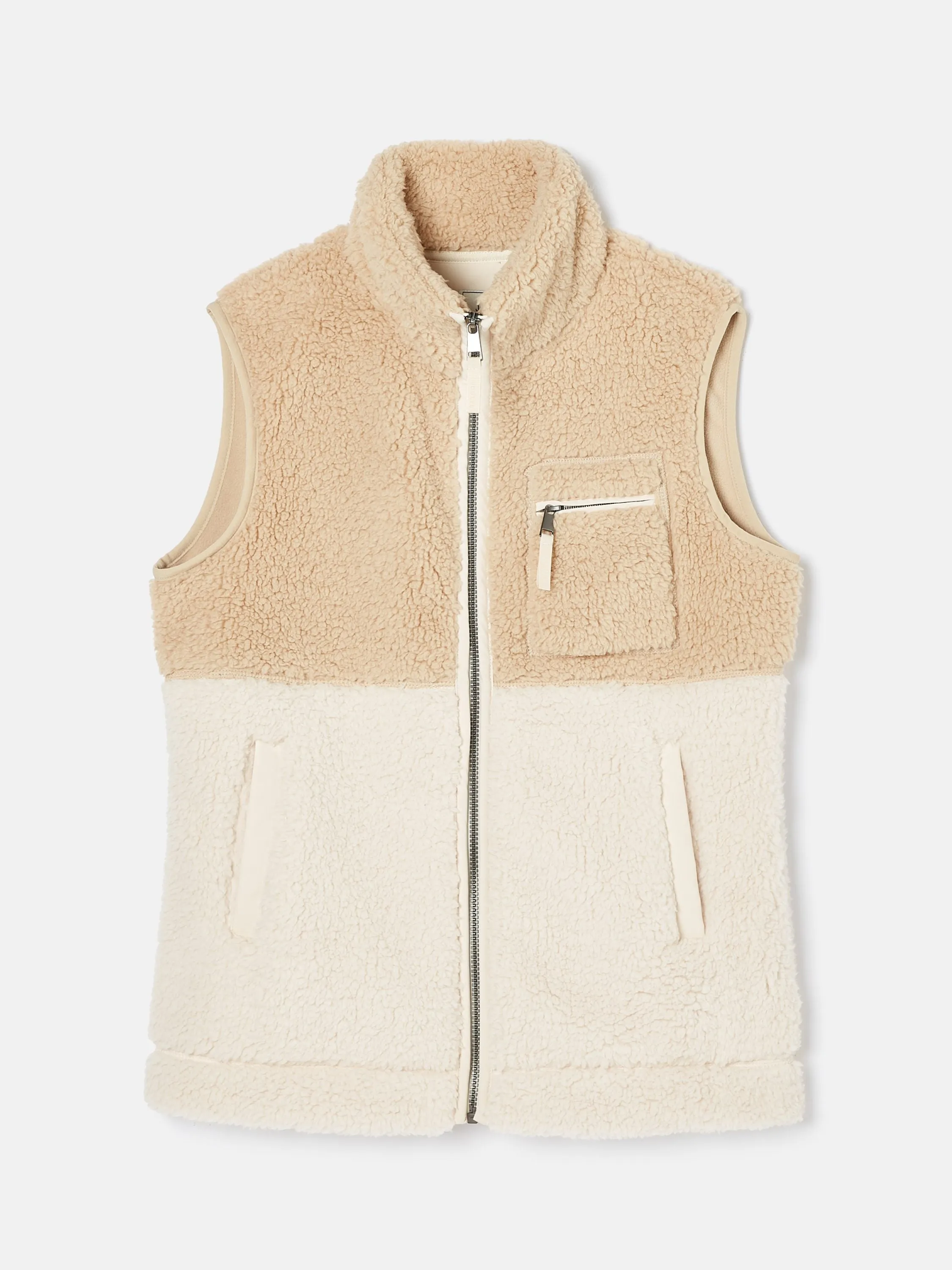 Mallory Cream Fleece Gilet