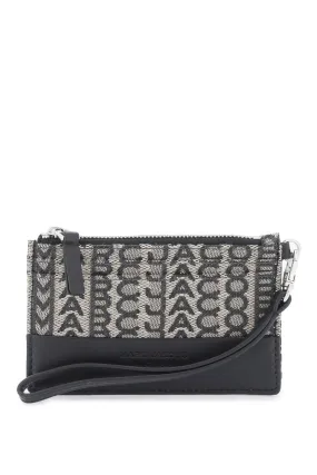 Marc jacobs the monogram top zip wristlet wallet