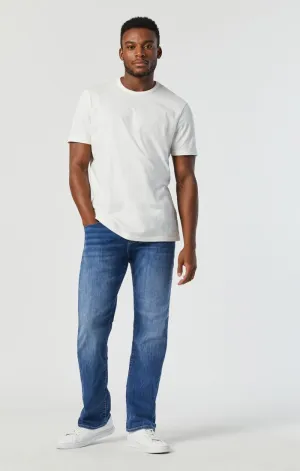 MARCUS SLIM STRAIGHT LEG JEANS IN MID FOGGY FEATHER BLUE