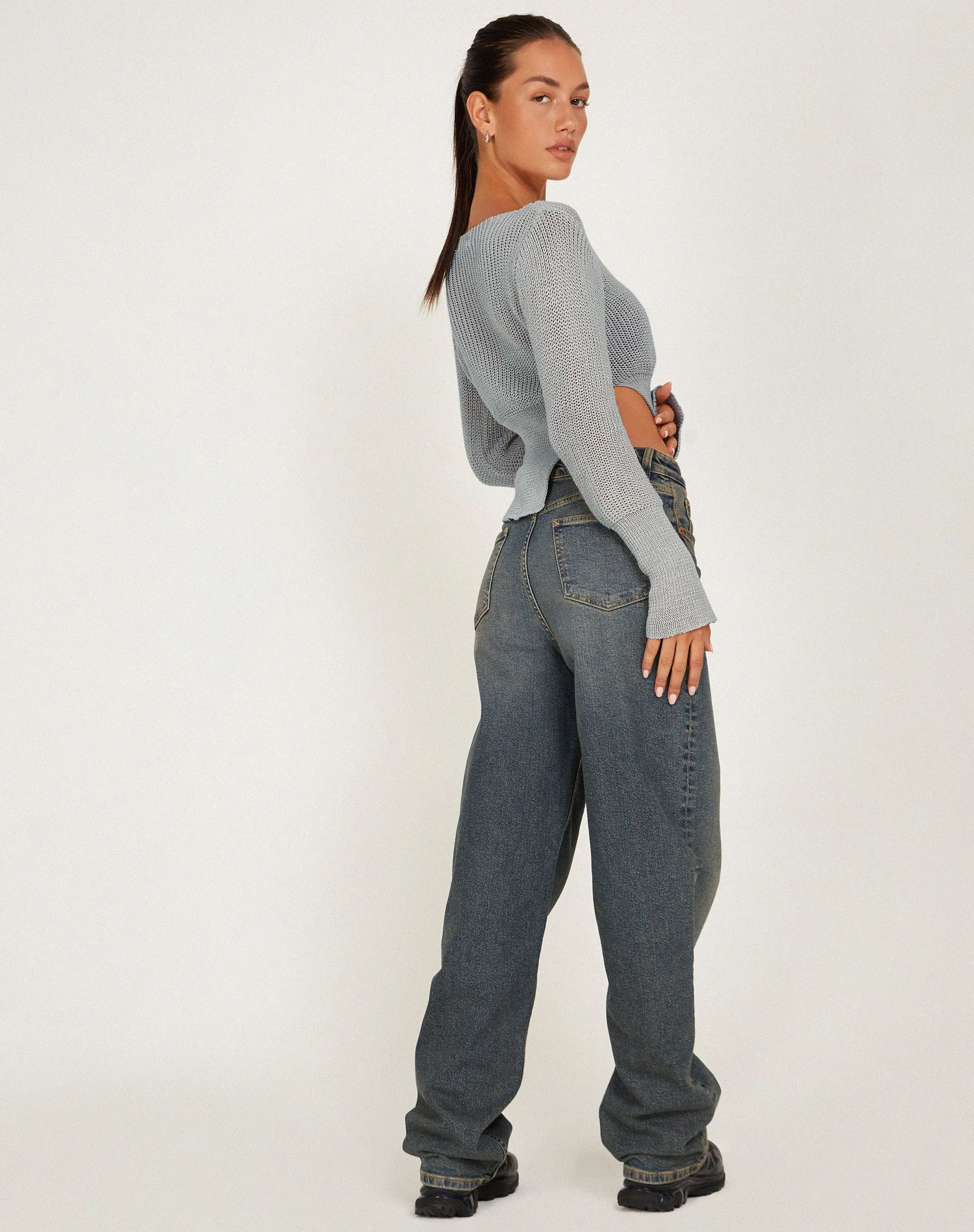 Mazie Jumper in Light Grey