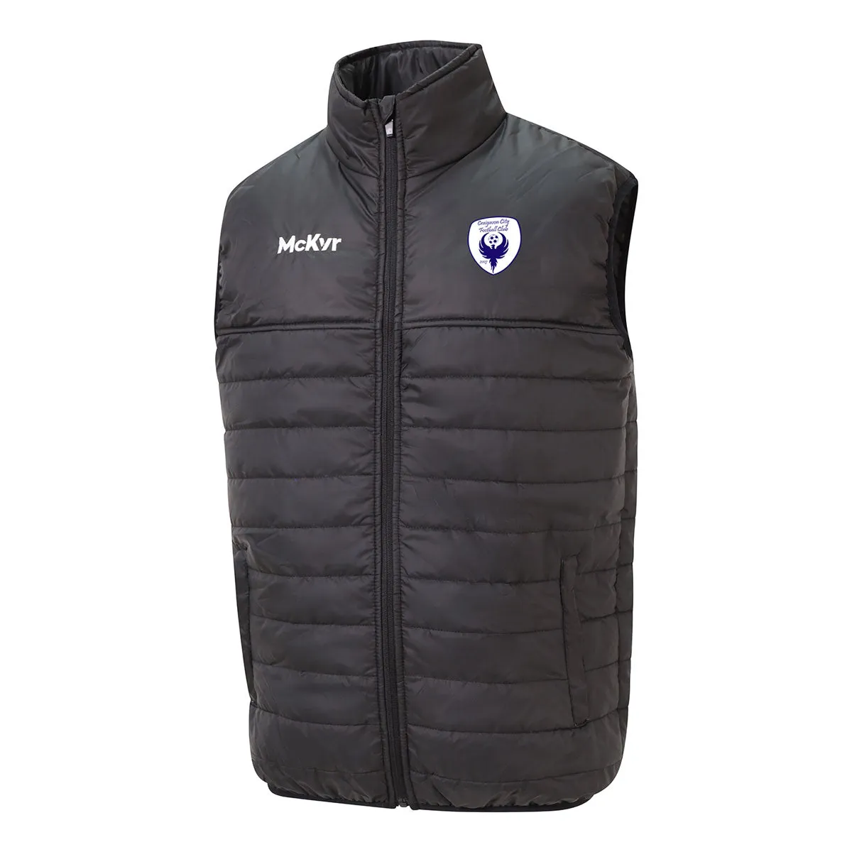 Mc Keever Craigavon City FC Core 22 Padded Gilet - Adult - Black