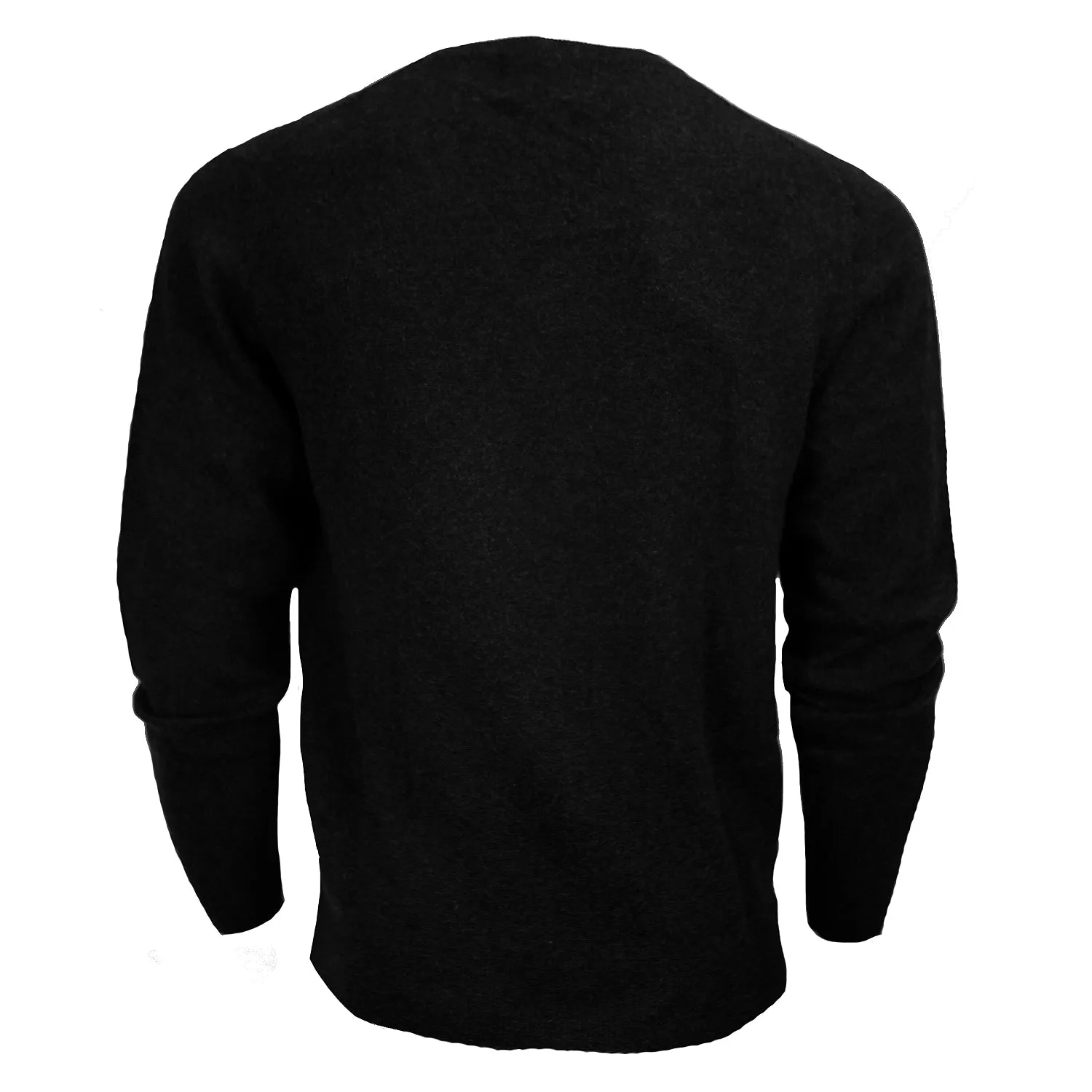 Men's Dunedin Cashmere 100% Cashmere V-Neck Sweater Charcoal