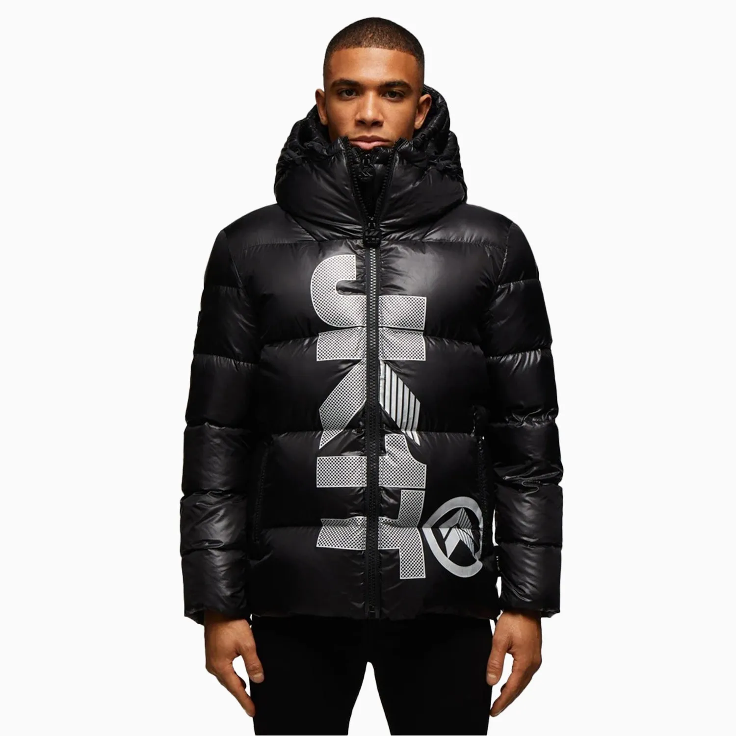 Men's Primetime Racer Down Hooded Puffer Jacket