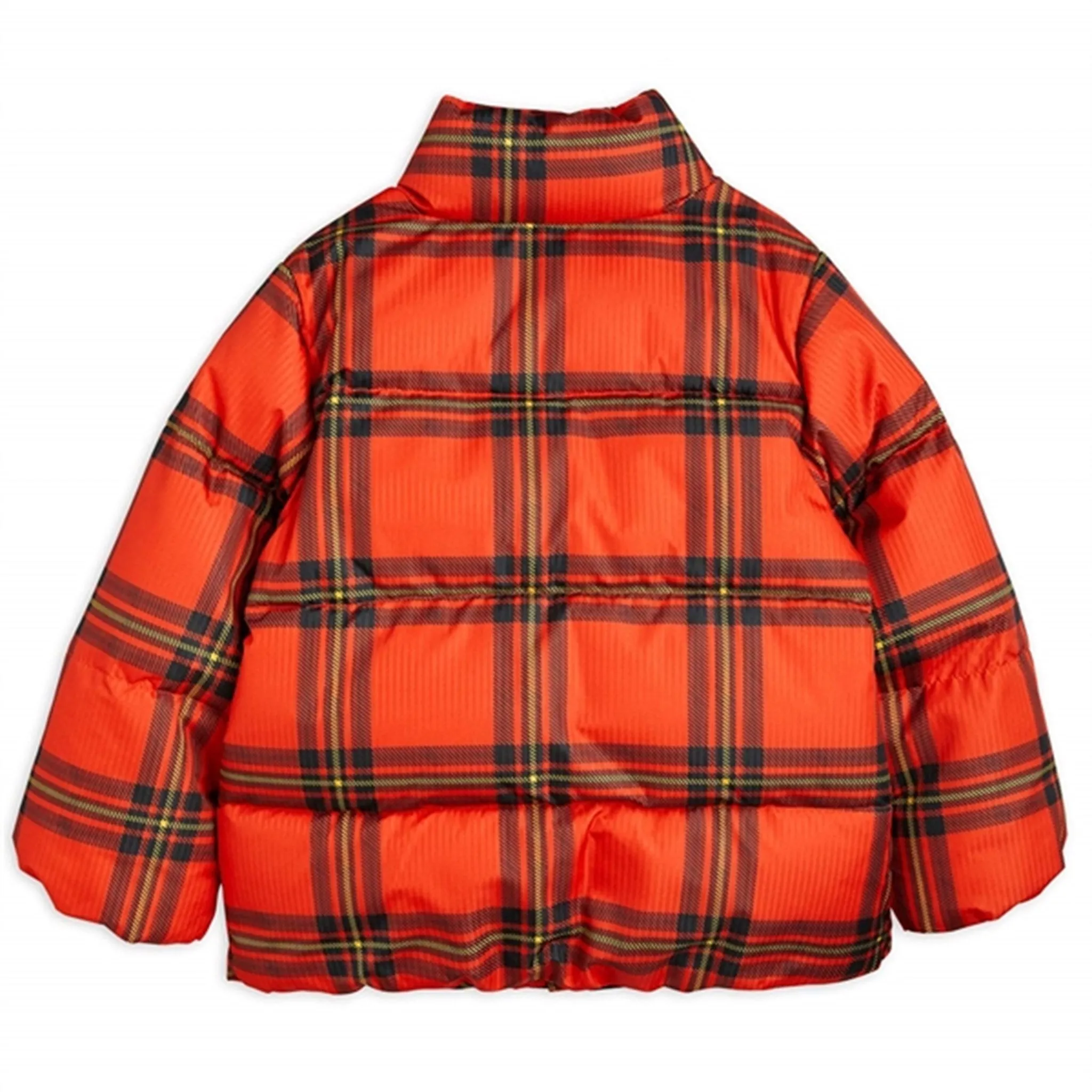 Mini Rodini Red Check Puffer Jacket