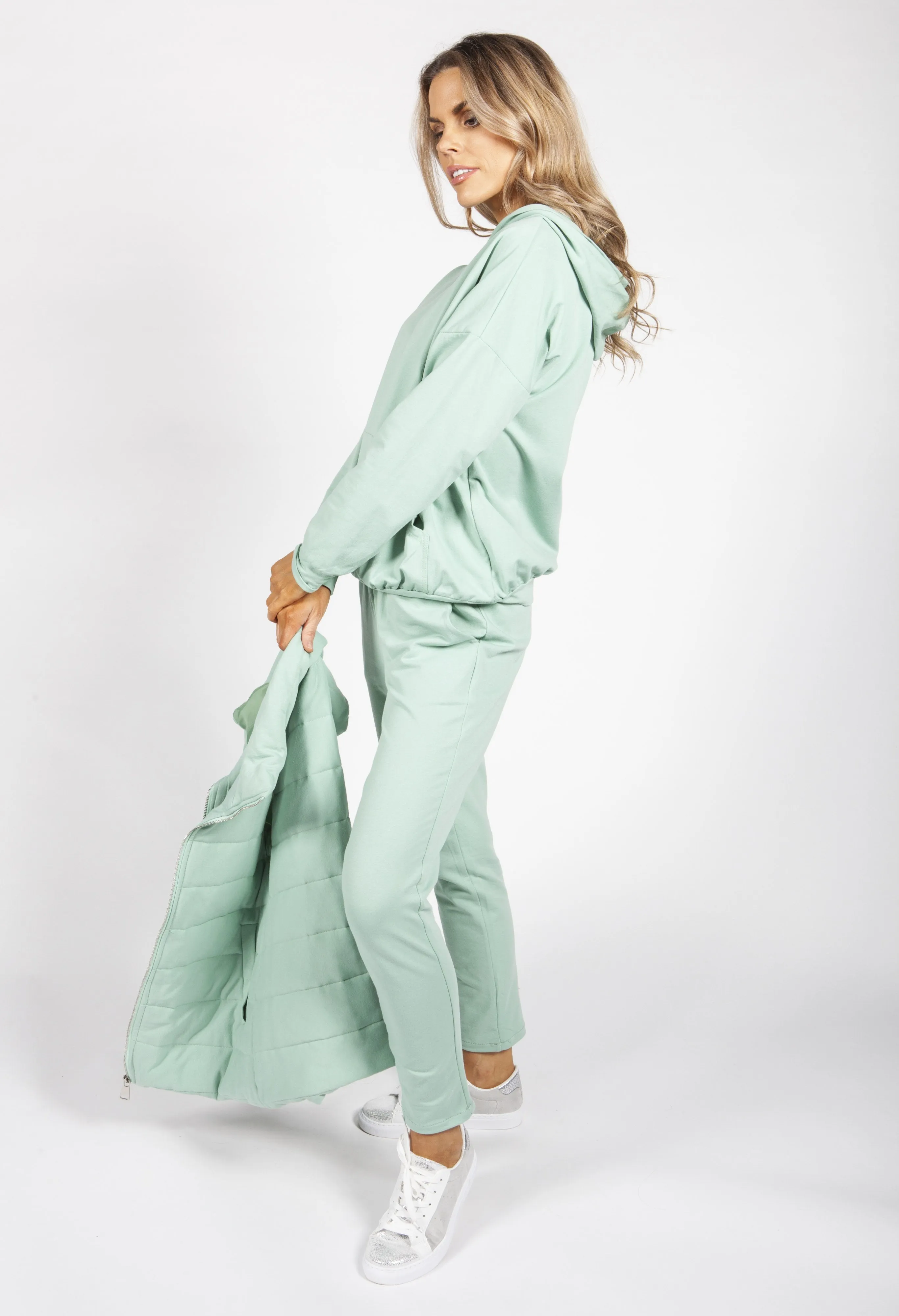 Mint Green Three Piece Jogger Set