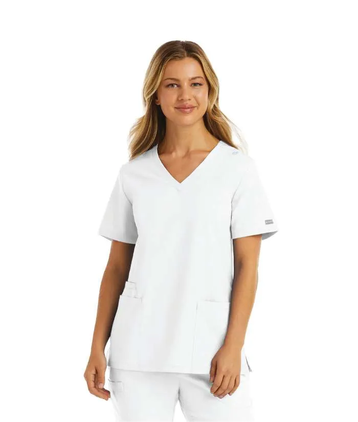 Momentum Womens Double V-Neck Scrub Top