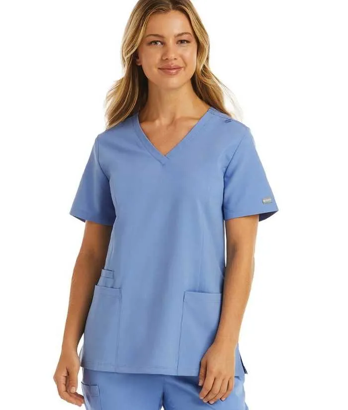 Momentum Womens Double V-Neck Scrub Top