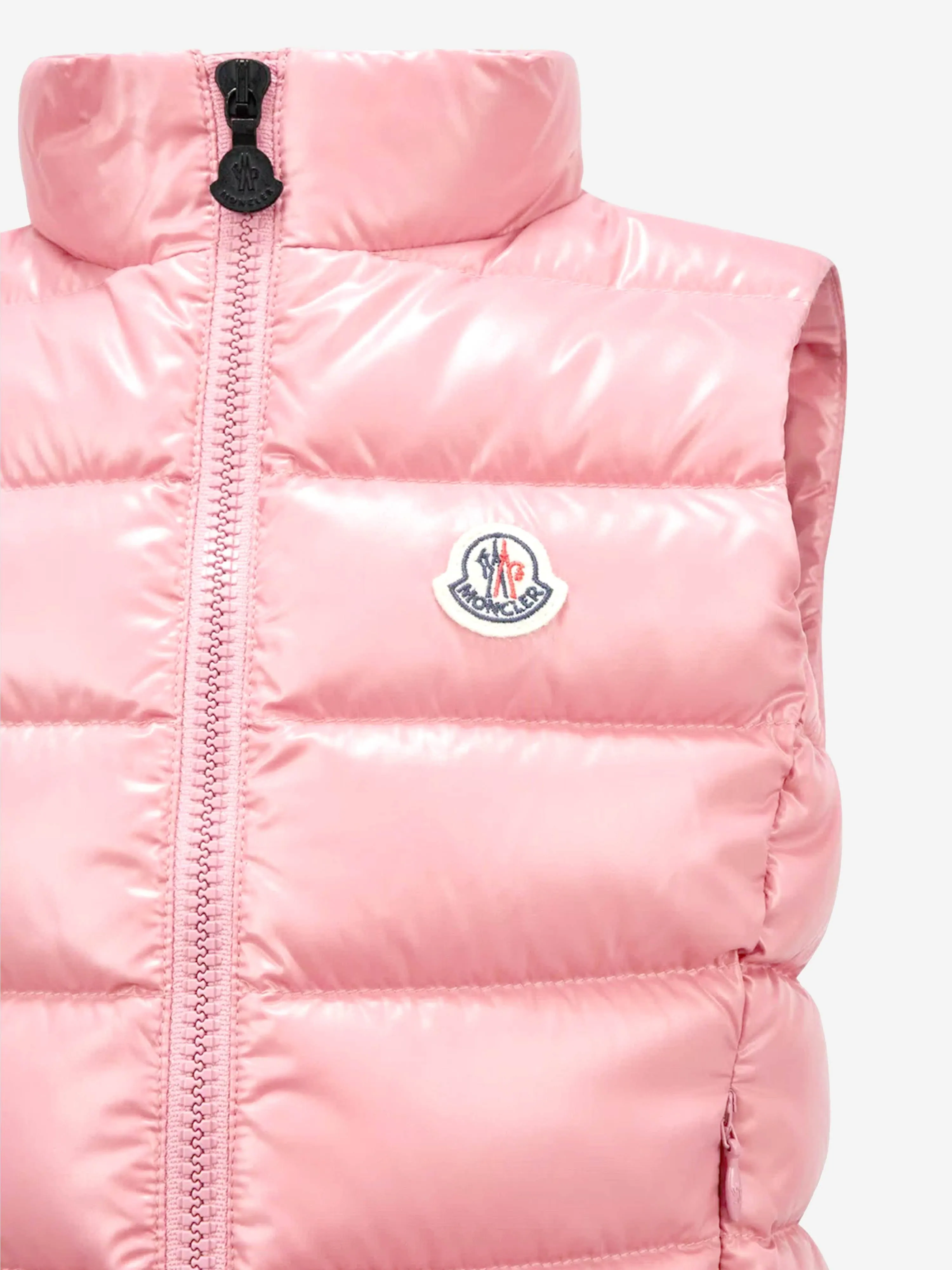 Moncler Enfant Girls Down Padded Ghany Gilet in Pink