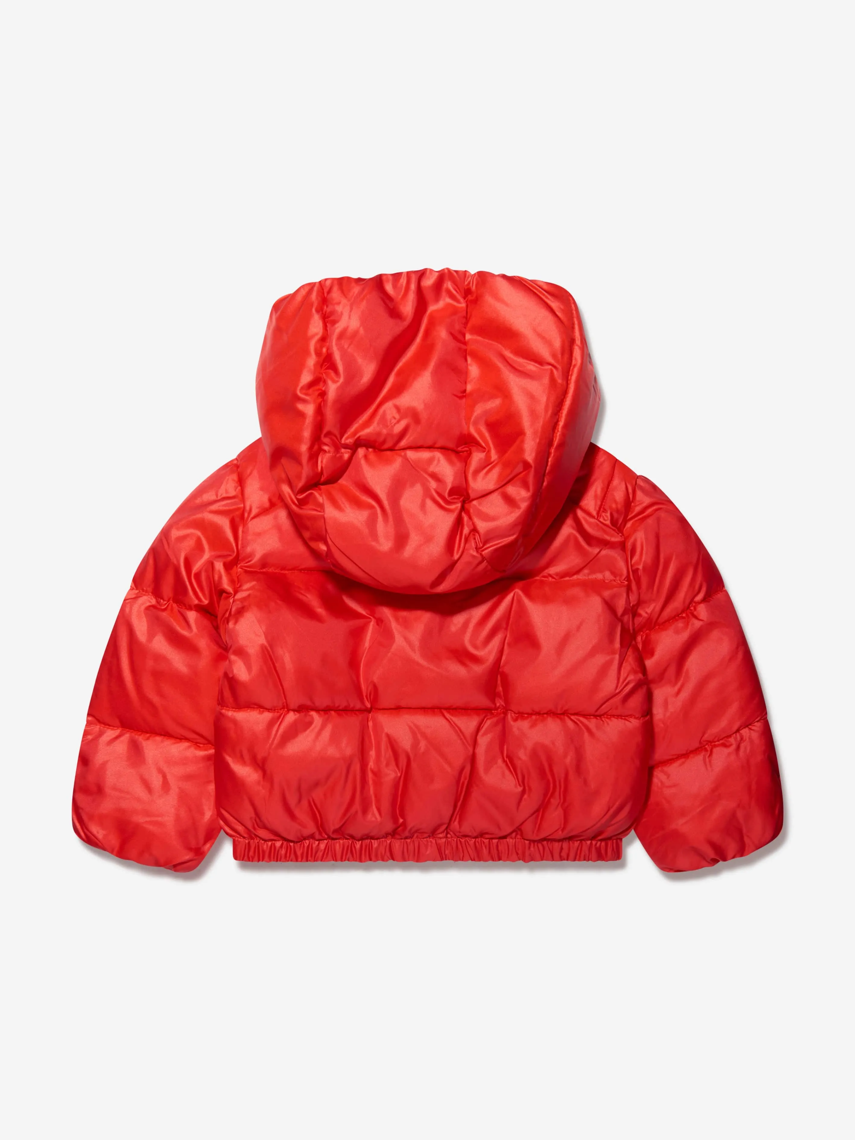 Moschino Girls Puffer Jacket in Red