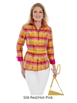 Multi Fine Lines Plaid Cara Shirt