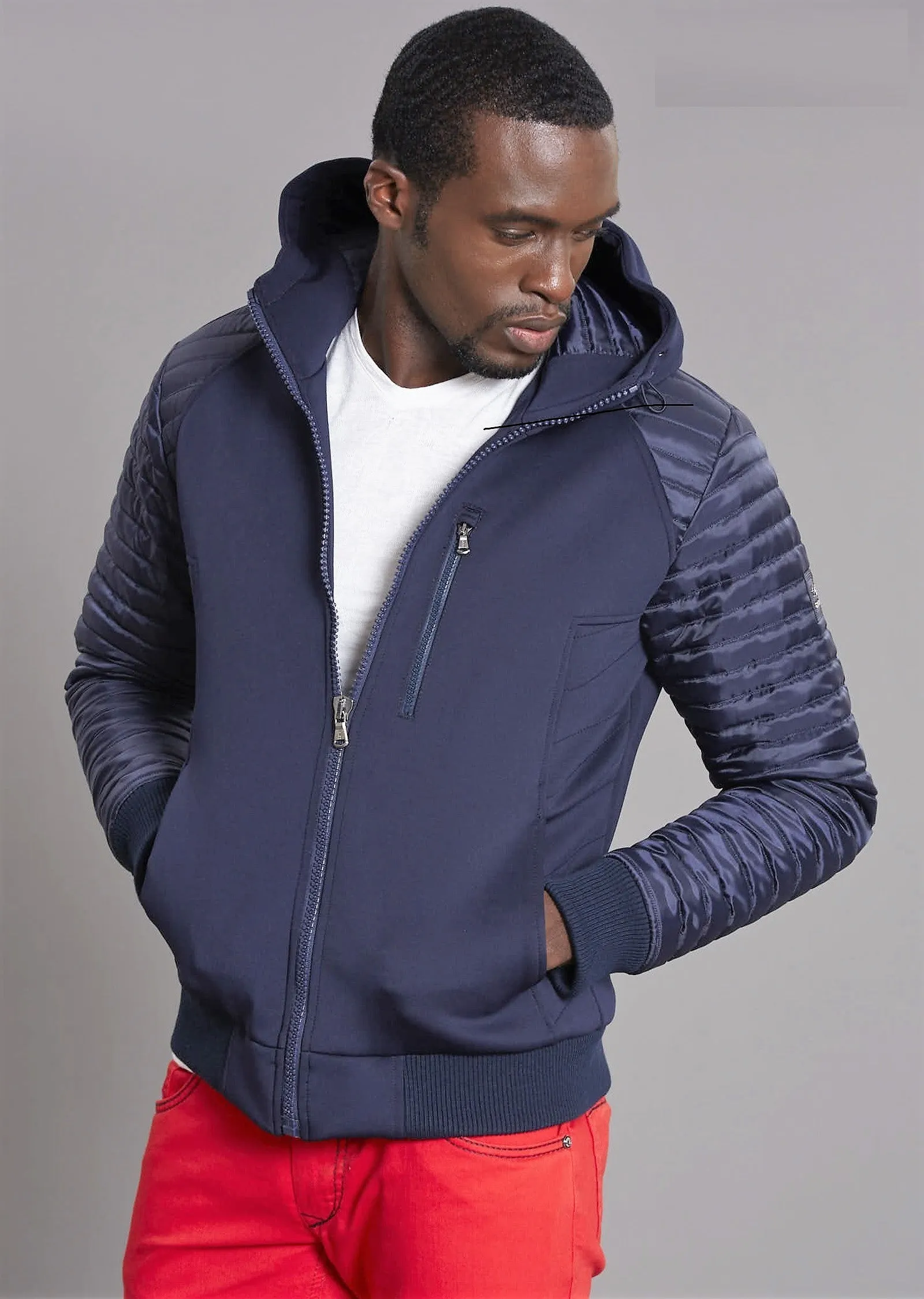 Navy New York Puffer Jacket