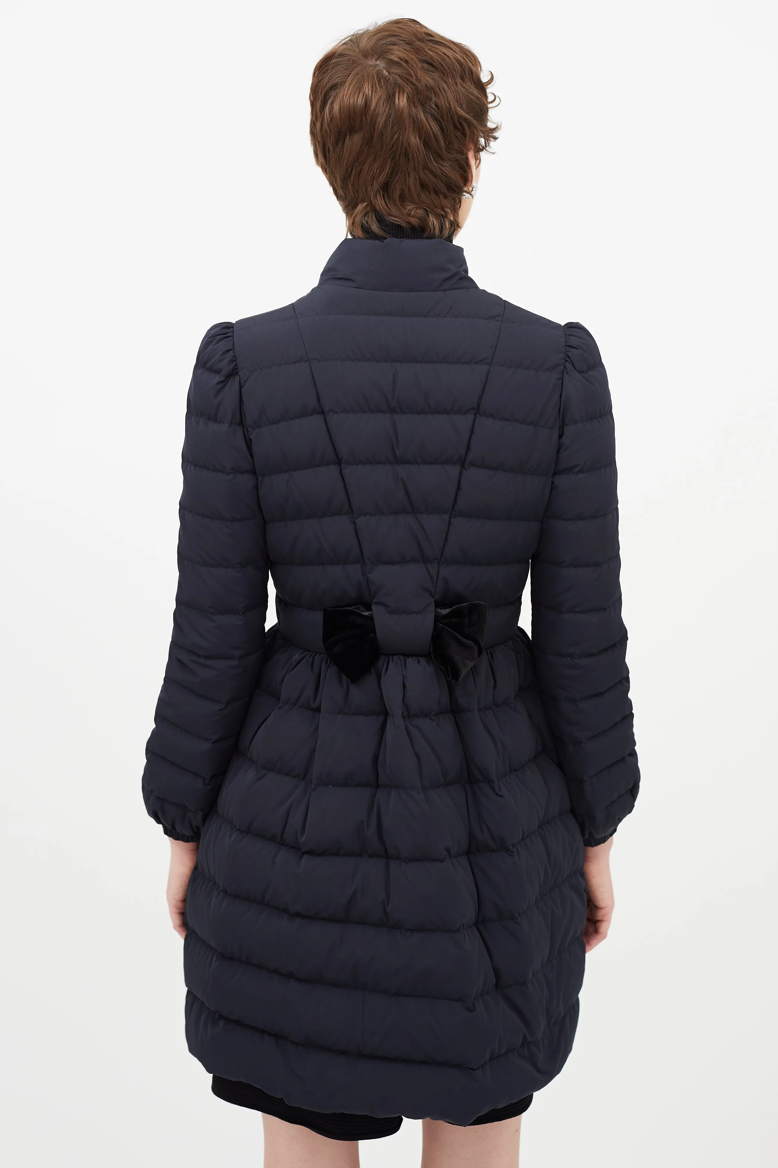 Navy Quilted Puffer Jacket