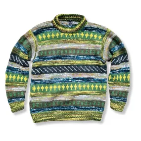 Nordic Hand-Knitted Wool Jumper