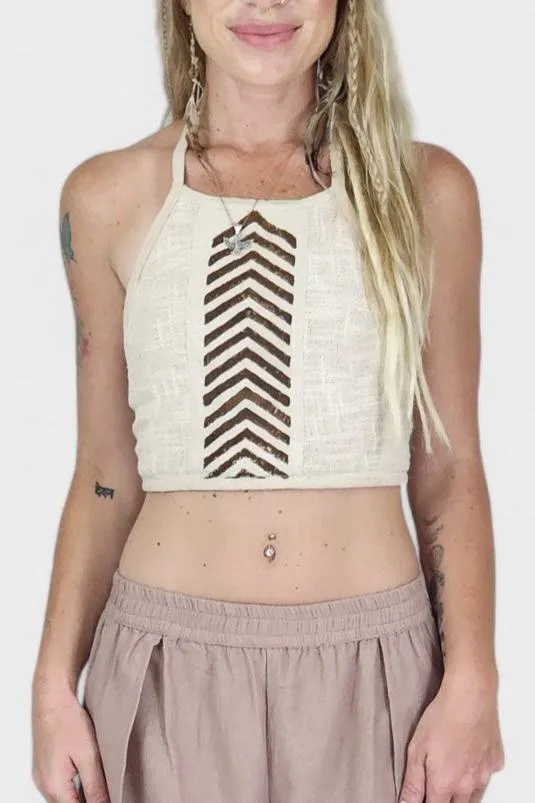 Organic Cotton Tribal Halter Top