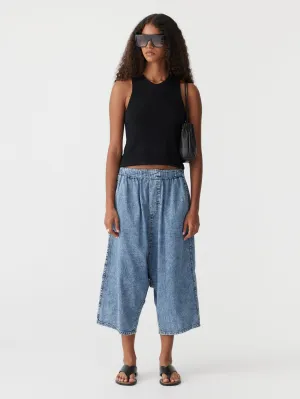 organic denim culotte