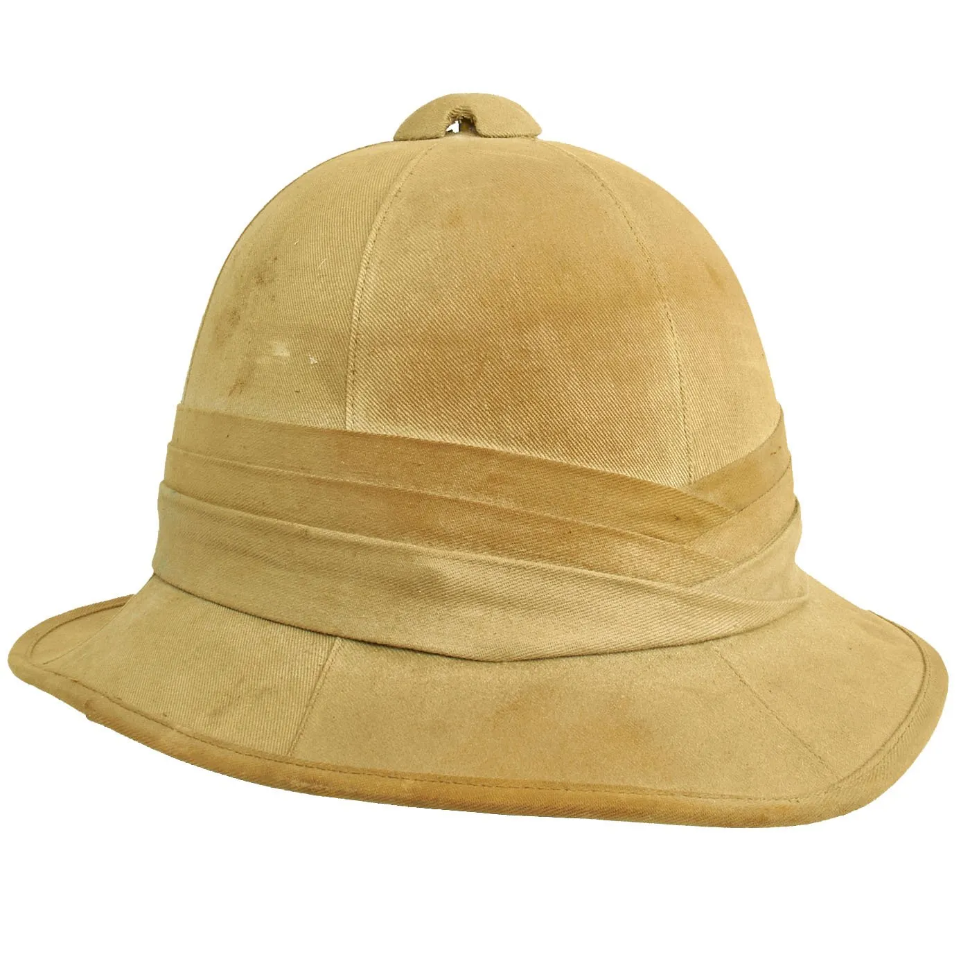 Original British WWII Wolseley Pattern Pith Sun Helmet by Vero & Everitt Ltd - Dated 1942