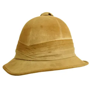 Original British WWII Wolseley Pattern Pith Sun Helmet by Vero & Everitt Ltd - Dated 1942