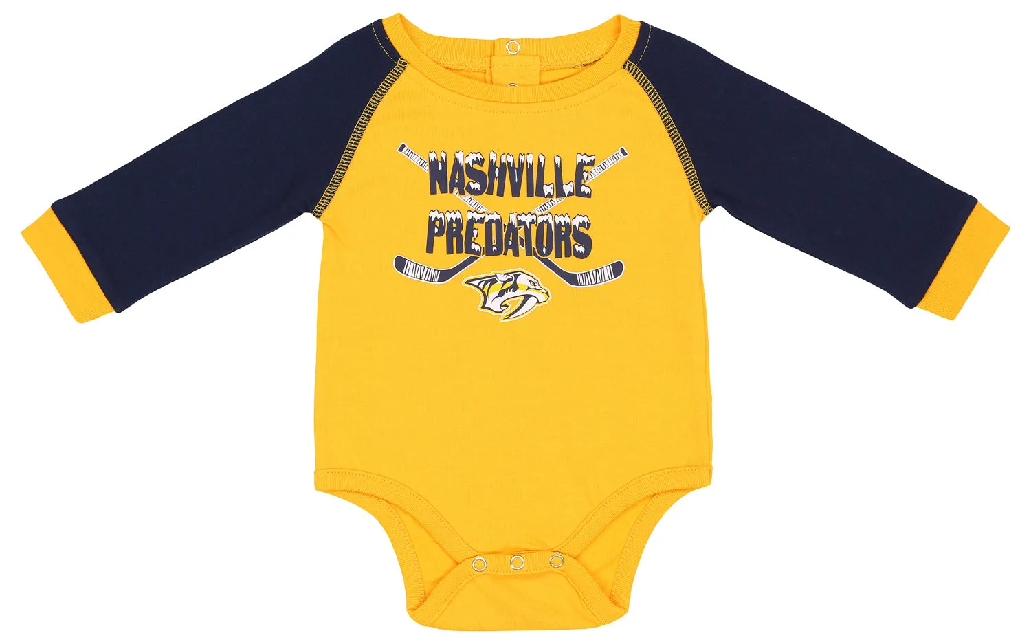 Outerstuff NHL Infant Nashville Predators 2-Piece Long Sleeve Bodysuit & Pant Set