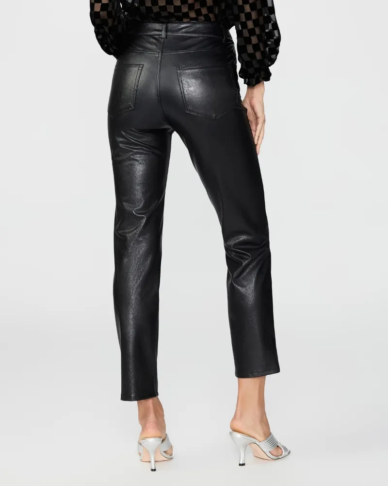 Paige - Stella Straight in Black Faux Leather