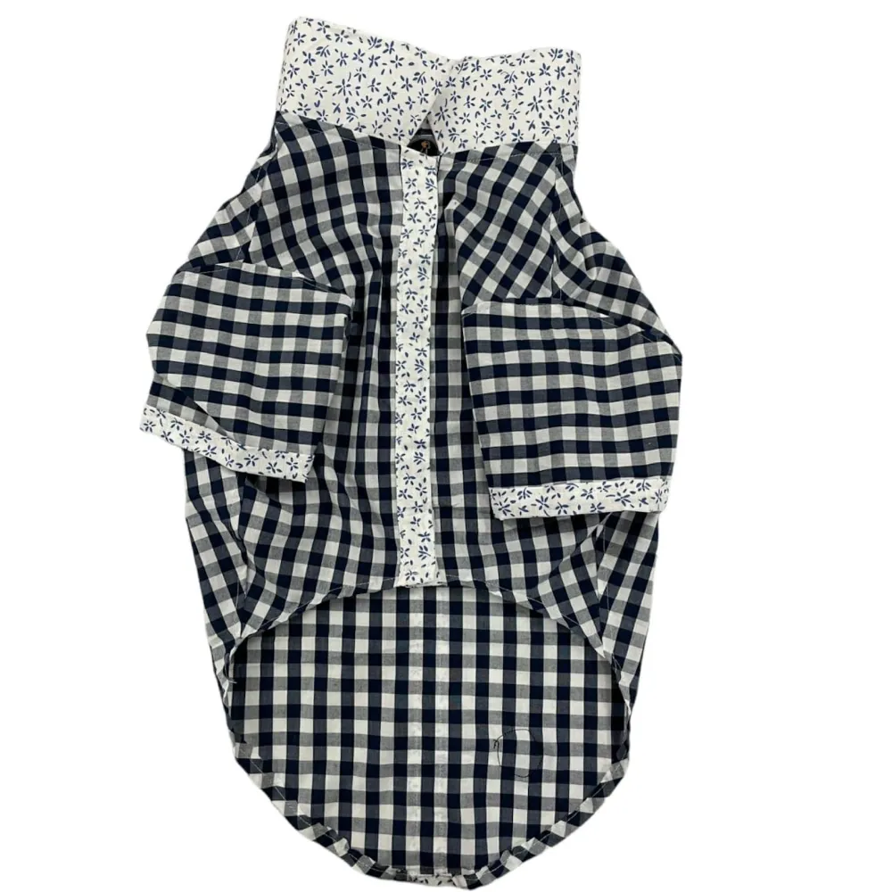 Petsnugs Retro Check Shirt for Dogs and Cats