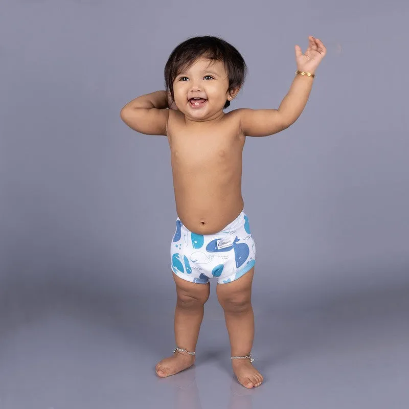 Playtime Trio Size-4 Snug Potty Training Pull-up Pants Kids 100% Cotton (Fits 4-5 years) - Pack of 12