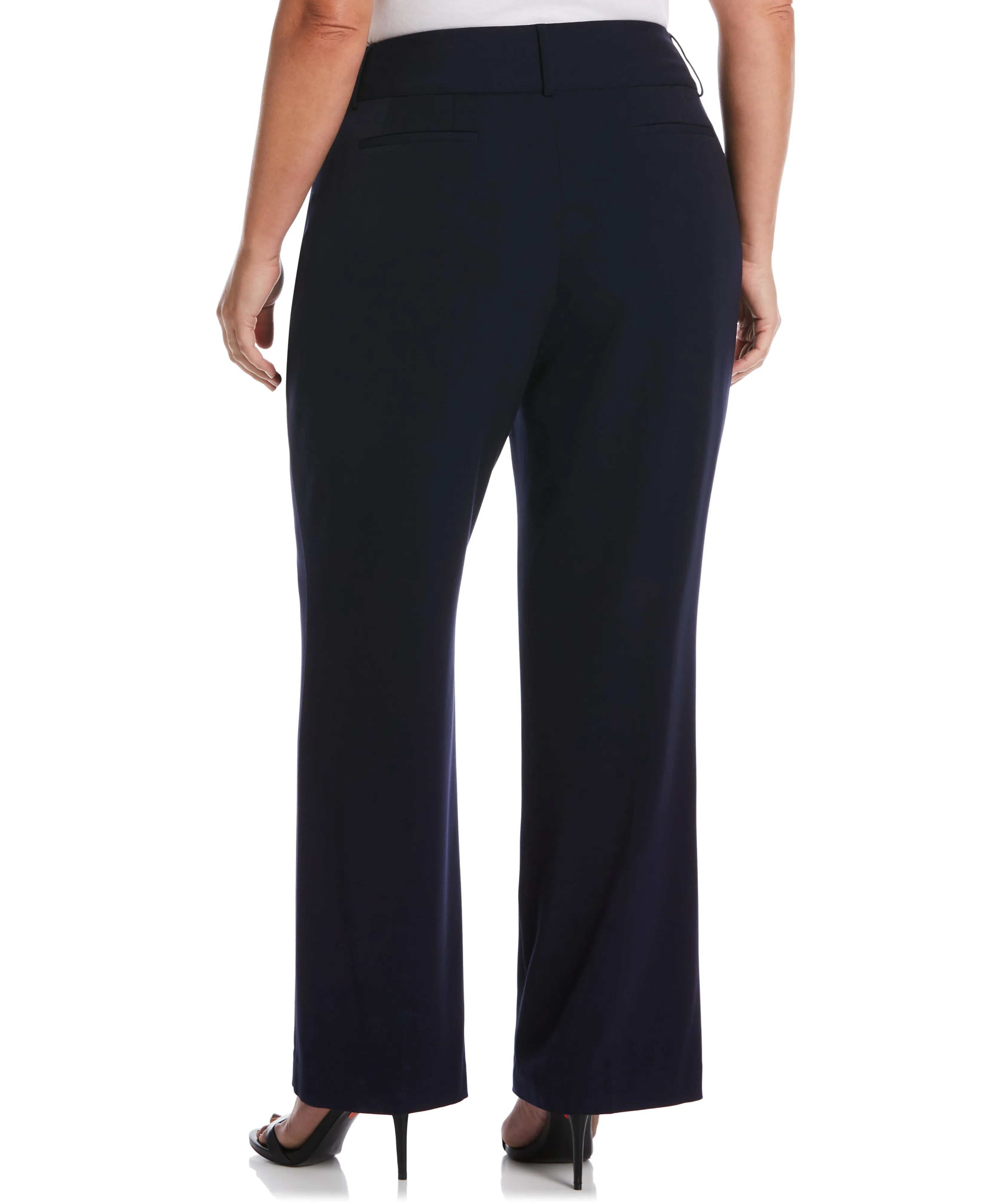 Plus Size Gabardine Bootcut Pant - Curvy Fit