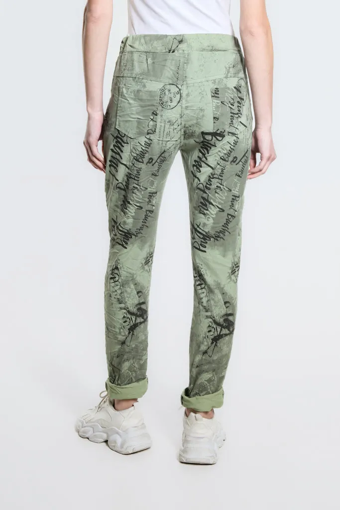 Postcard Collins Stretch Tie Waist Pant (PL160C)