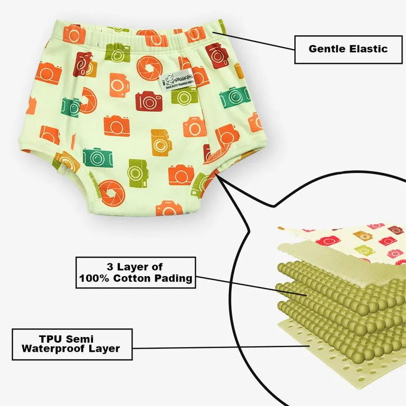 Potty Training Pants for Kids. Evileye & Whale (Size 2, Fits 2-3 yrs) - Pack 2