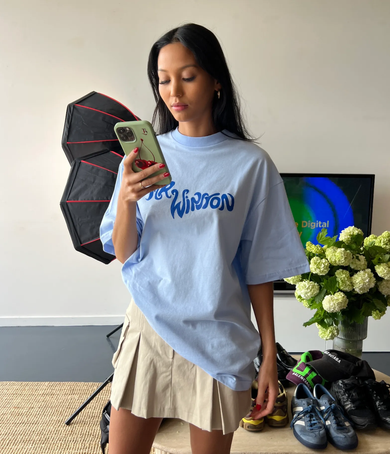 Powder Blue Tee