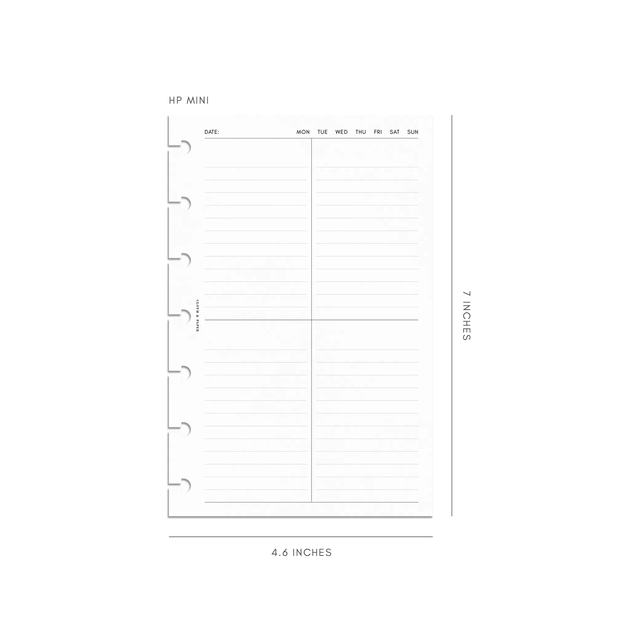 Quad Lined Planner Inserts