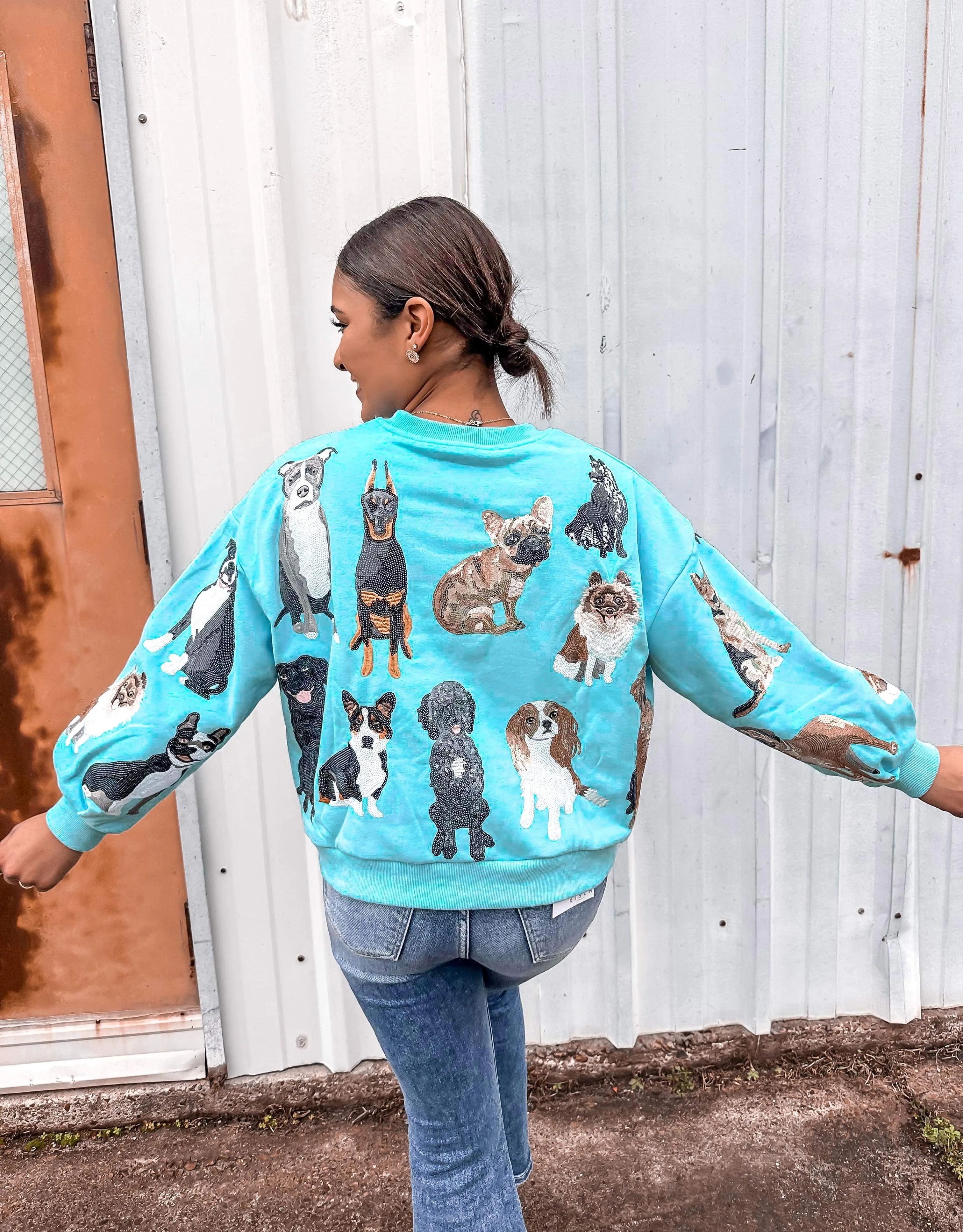 Queen Of Sparkles Lover Of Dogs Sweatshirt