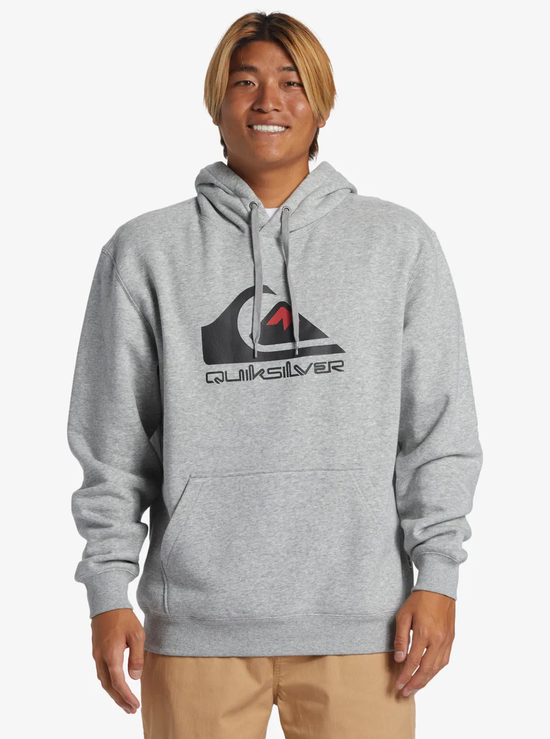 Quiksilver Big Logo Hoodie - Athletic Heather