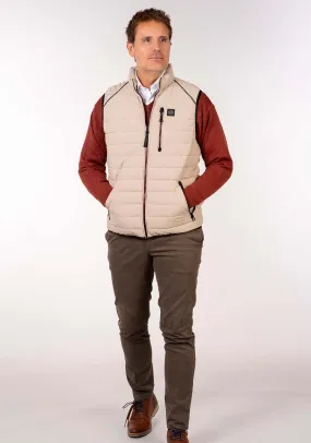 Quilted Gilet - Beige