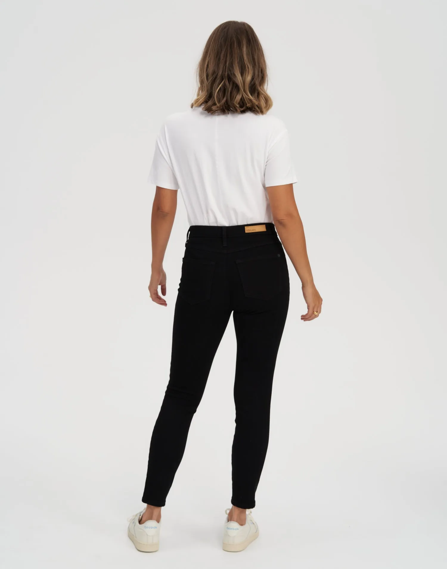 RACHEL SKINNY JEANS / 27" BLACK