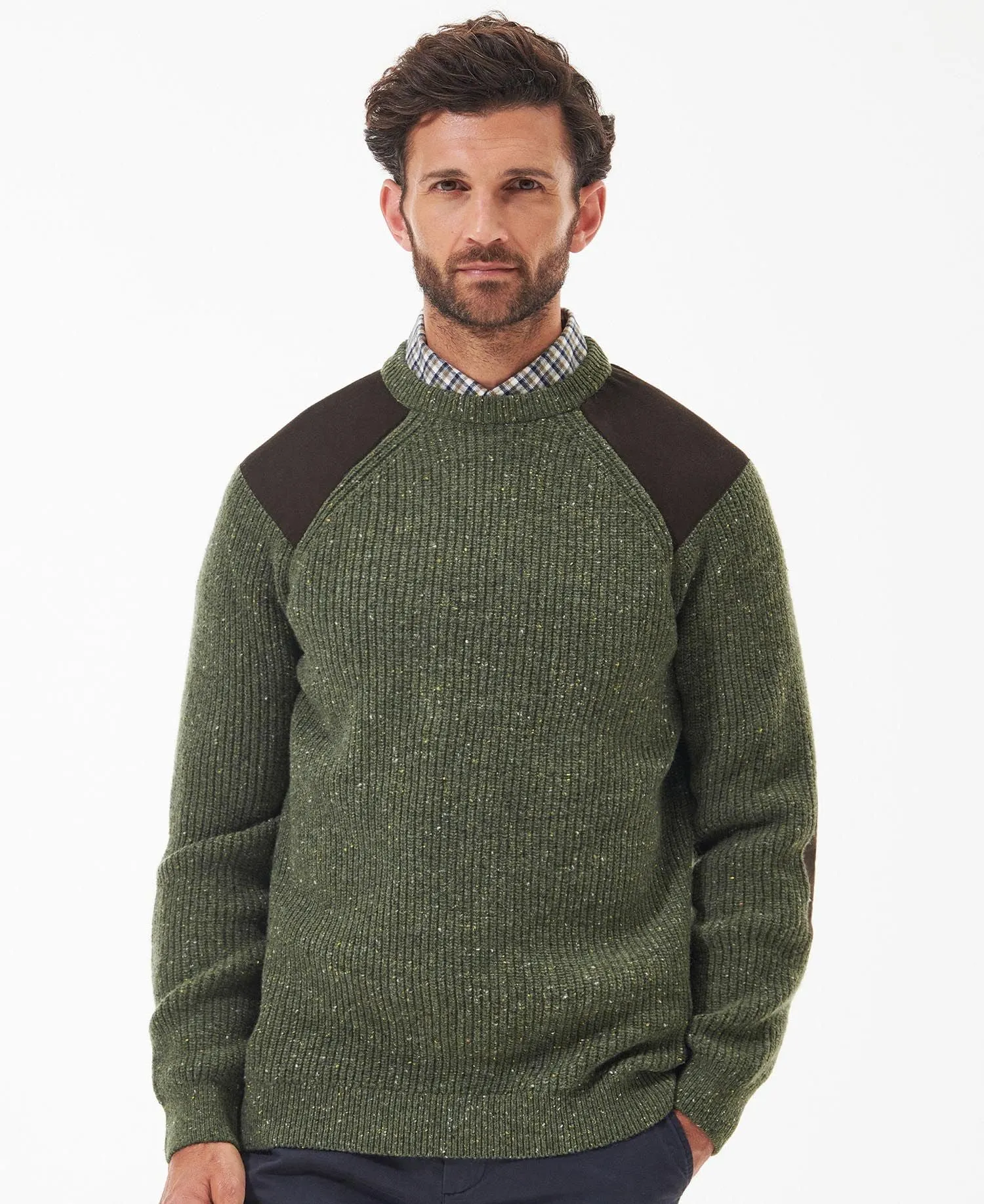 Raisthorpe Crew Neck Jumper - Olive