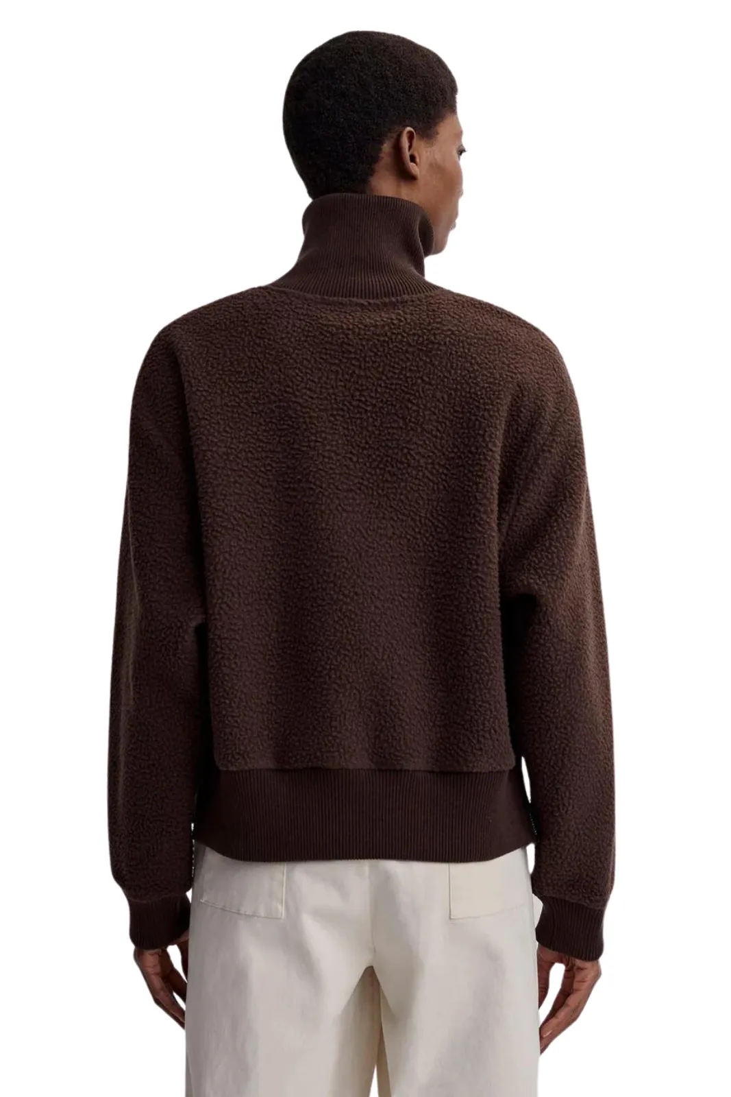 Roselle Half Zip Fleece , Dark Truffle