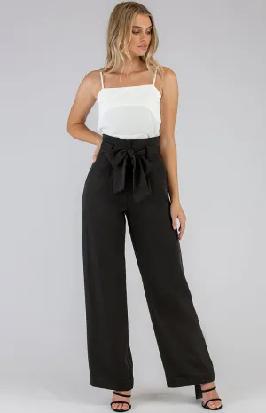 Ruffle Top Wide Leg Pants