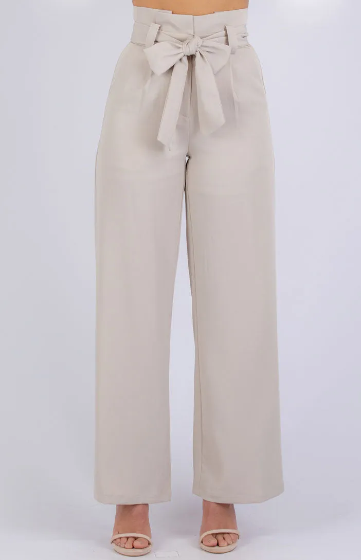 Ruffle Top Wide Leg Pants