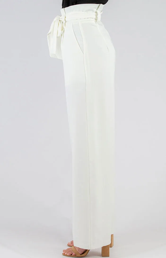 Ruffle Top Wide Leg Pants