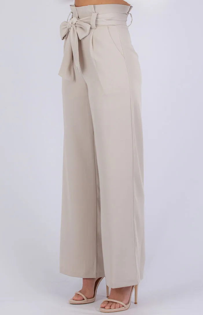 Ruffle Top Wide Leg Pants