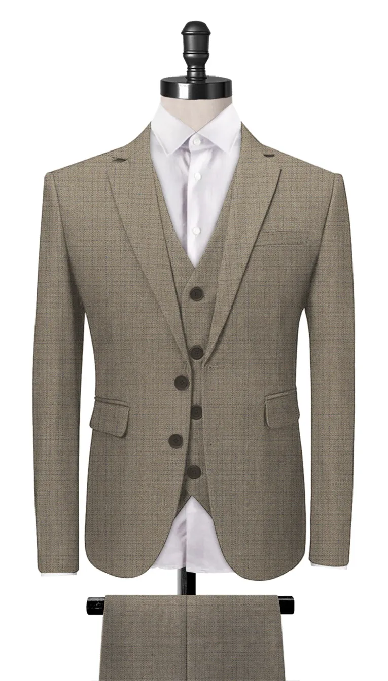 Sand Brown 3-Piece Suit