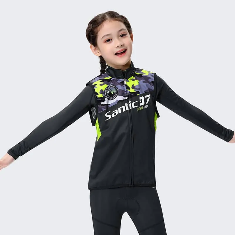 Santic Kamo Kids Windproof Gilet