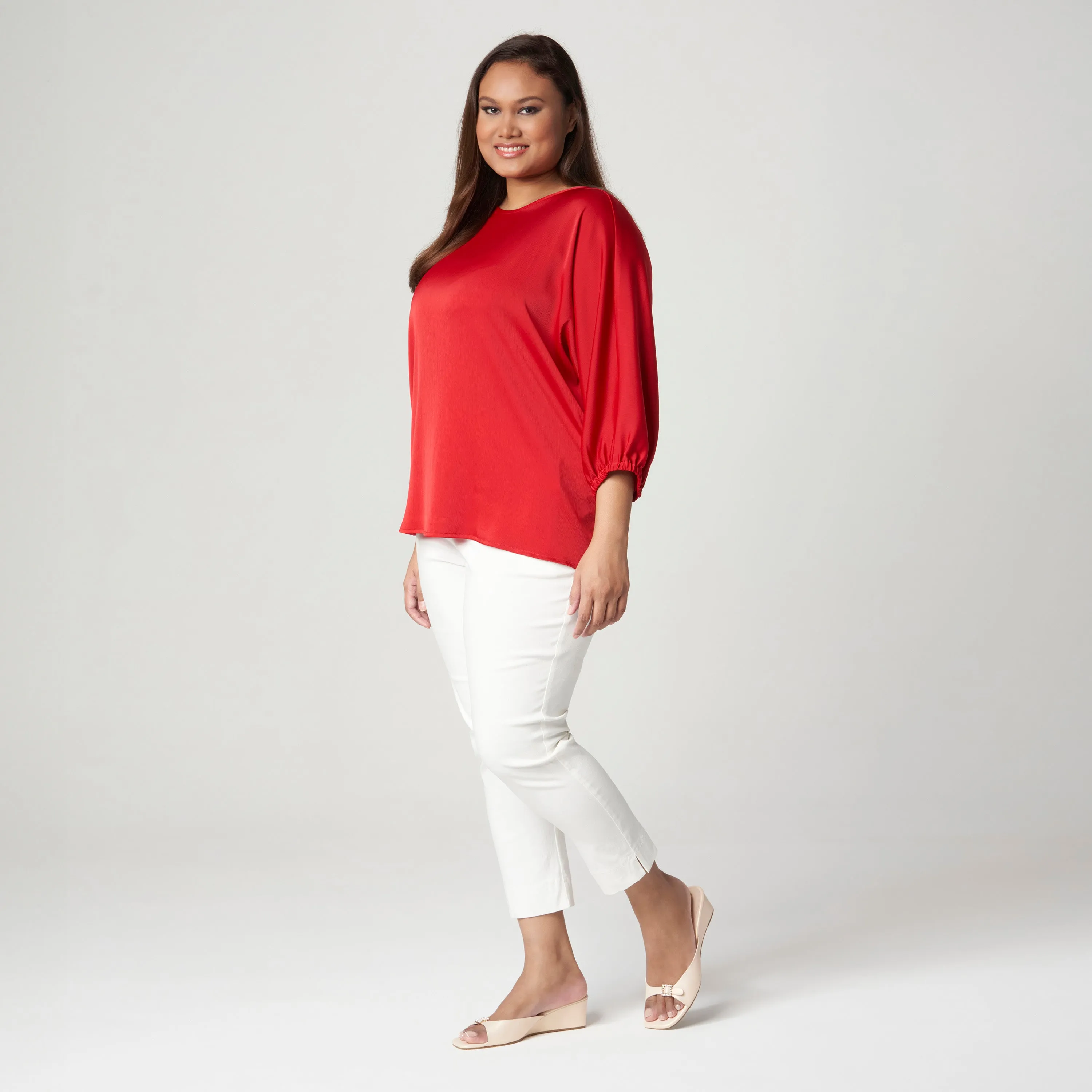 Satin Dolman Top